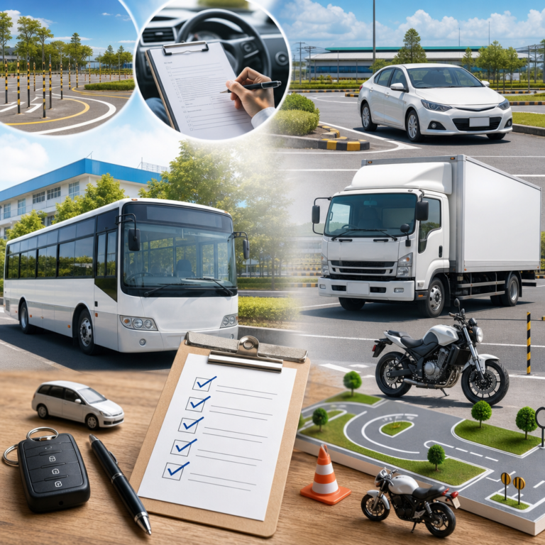 福島県東部自動車教習所と準中型入校の確認メモ