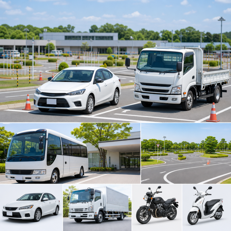 準中型自動車入校前の仮免検定と卒業検定