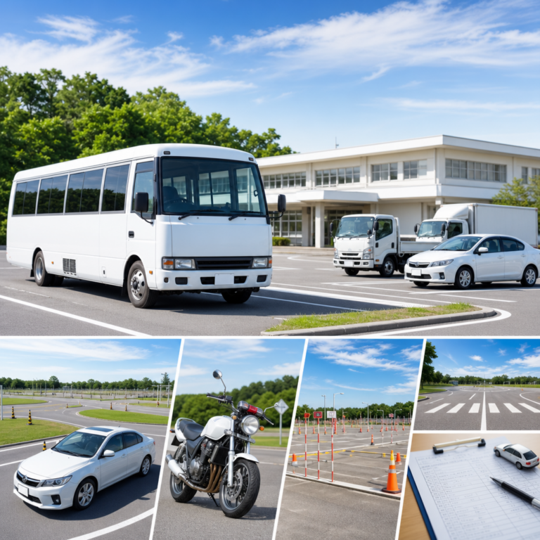 自動車教習所の準中型入校は無料送迎と検定日で整える