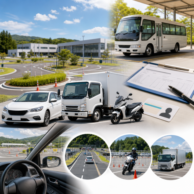 福島県東部自動車教習所と準中型自動車入校手続き