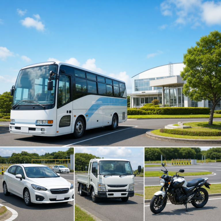 準中型入校から卒業検定まで無料送迎で通いやすく