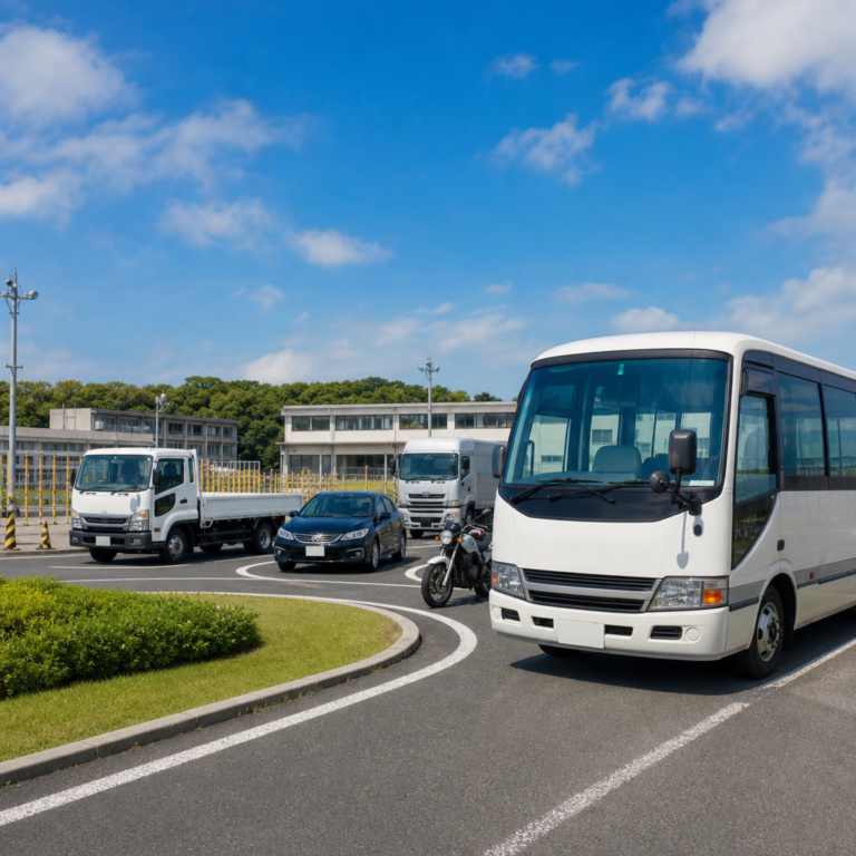 準中型入校手続きは送迎時刻と検定日から整える