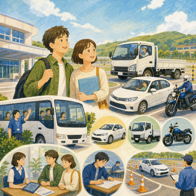準中型入校でつまずかない送迎と検定の確認